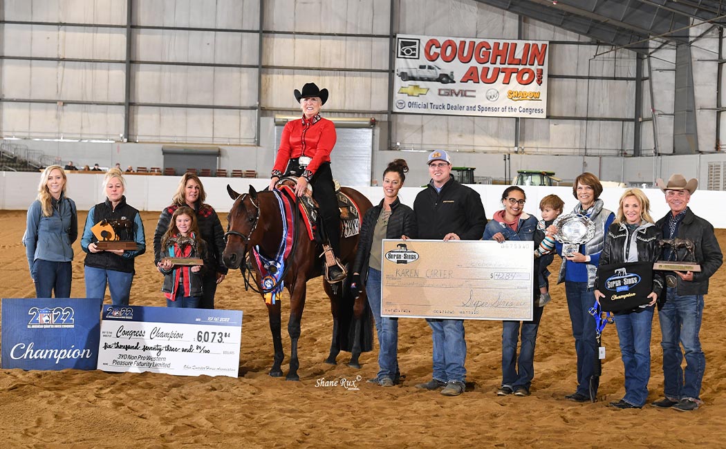 2022 All-American QH Congress Non Pro 3YO Western Pleasure – Limited  Breeders Purse