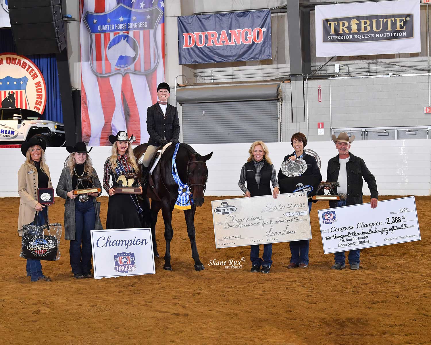 2023 All-American Quarter Horse Congress – 3YO Non-Pro HUS –  Breeder Purse